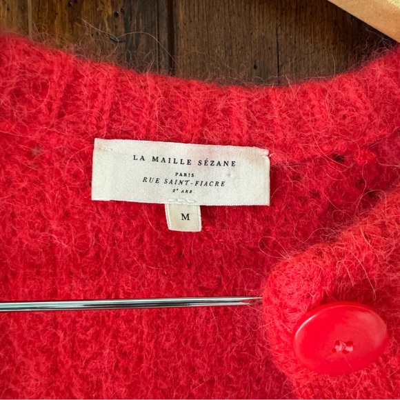 Sezane | Emile Cardigan Red - Picture 6 of 9